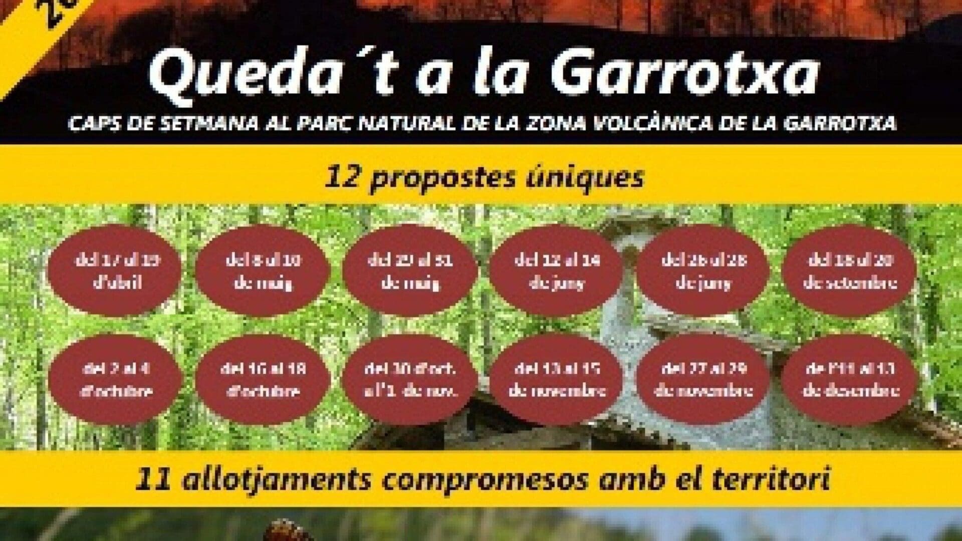 Aconsegueix dues activitats gratuïtes escollint allotjaments ecoturistes de la Garrotxa