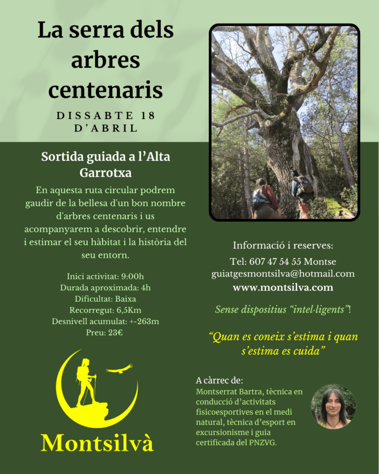 La serra dels arbres centenaris