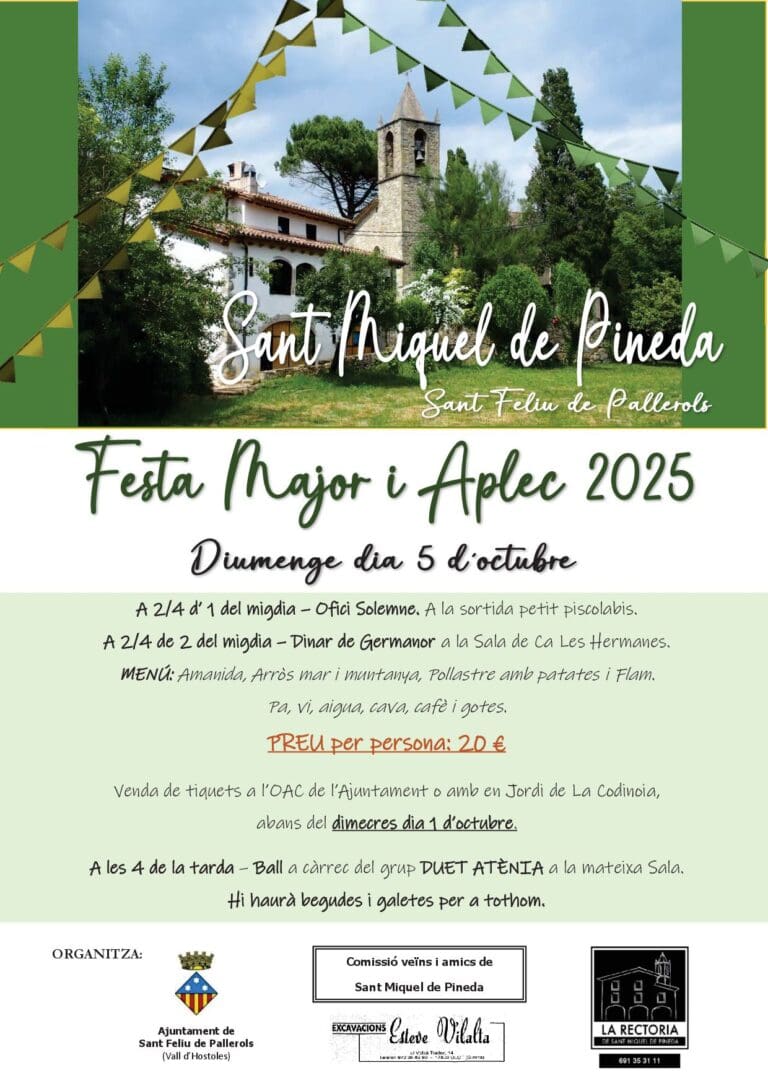 Festa Major i aplec de Sant Miquel de Pineda