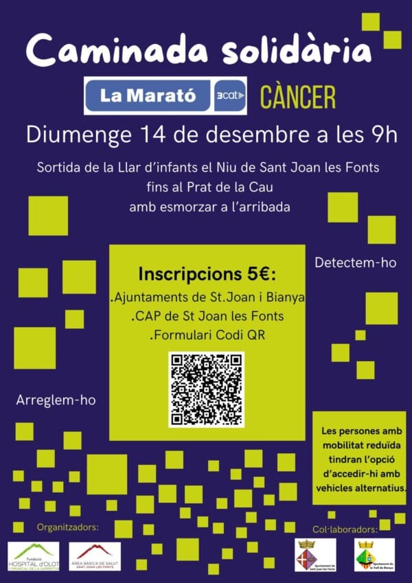 Caminada solidària per La Marató de 3Cat