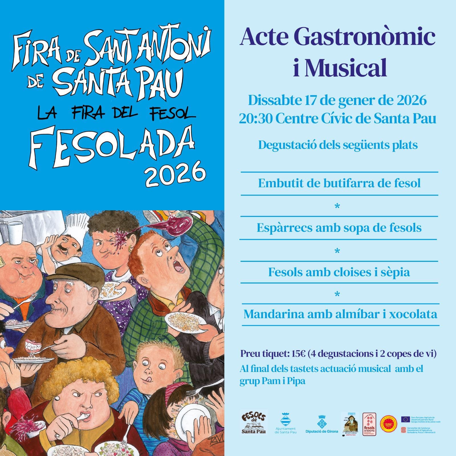 Acte gastronòmic i musical en el marc de la Fira del Fesol