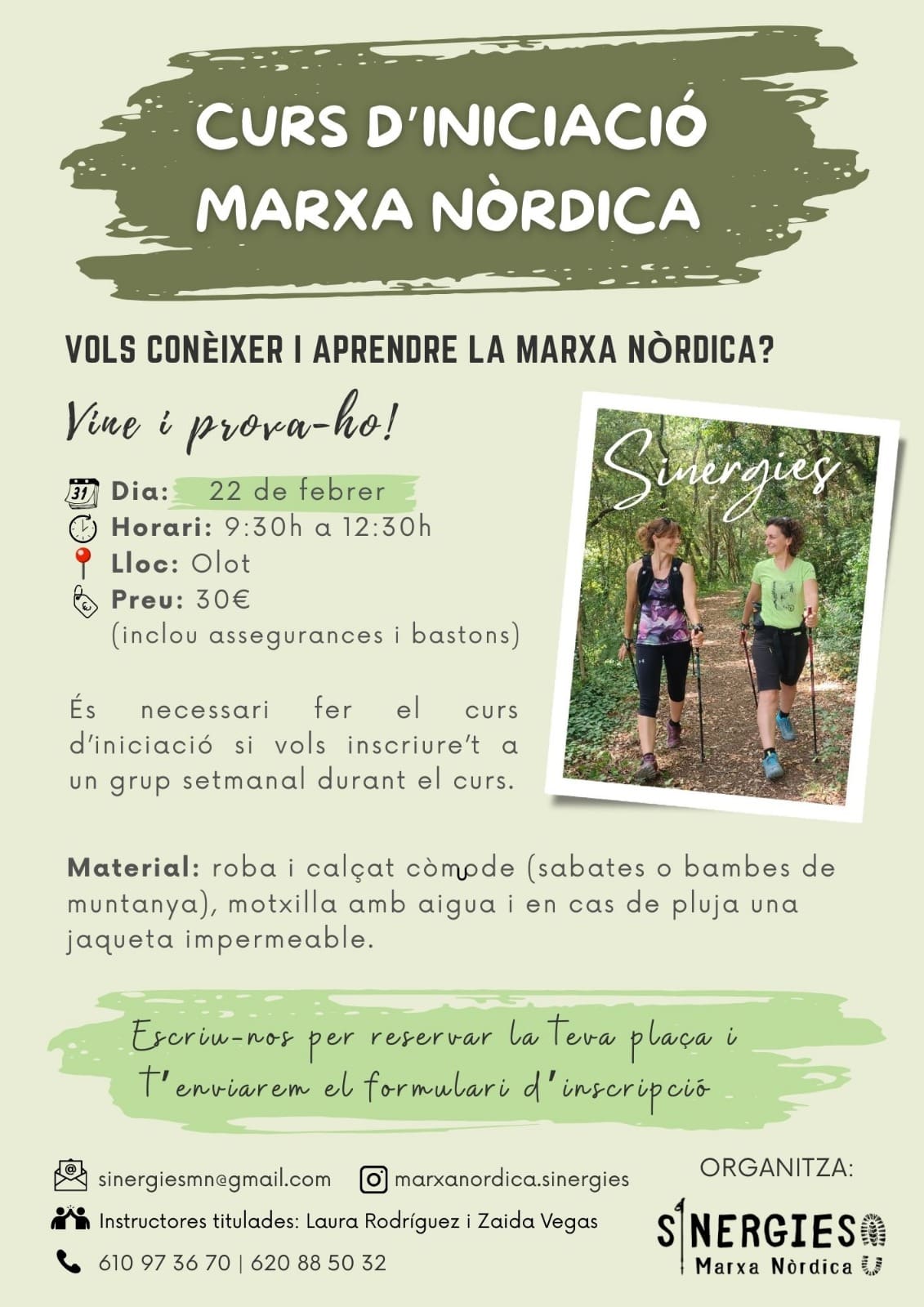 Curs d’iniciació a la marxa nòrdica