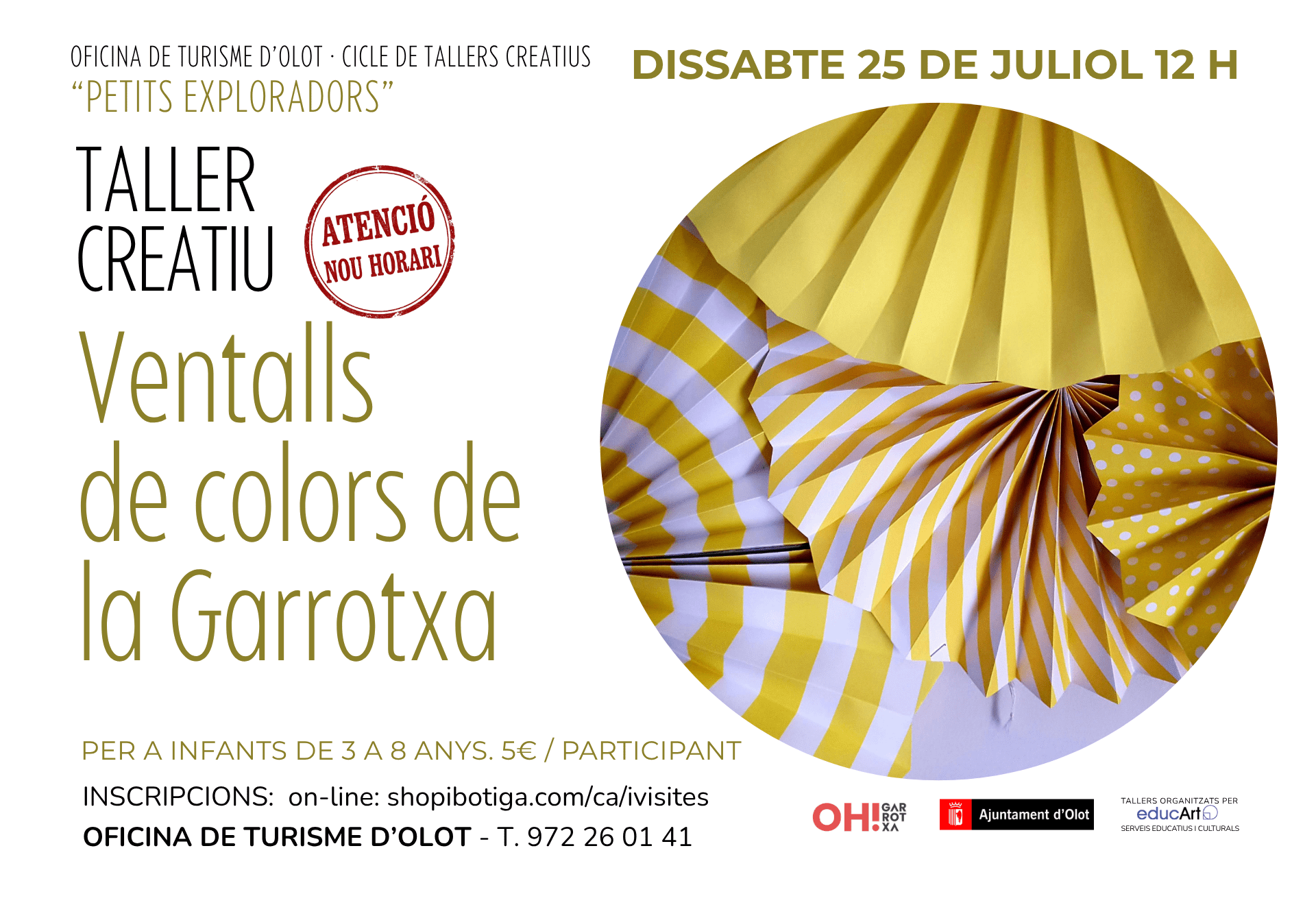 Taller de ventalls de colors de la Garrotxa