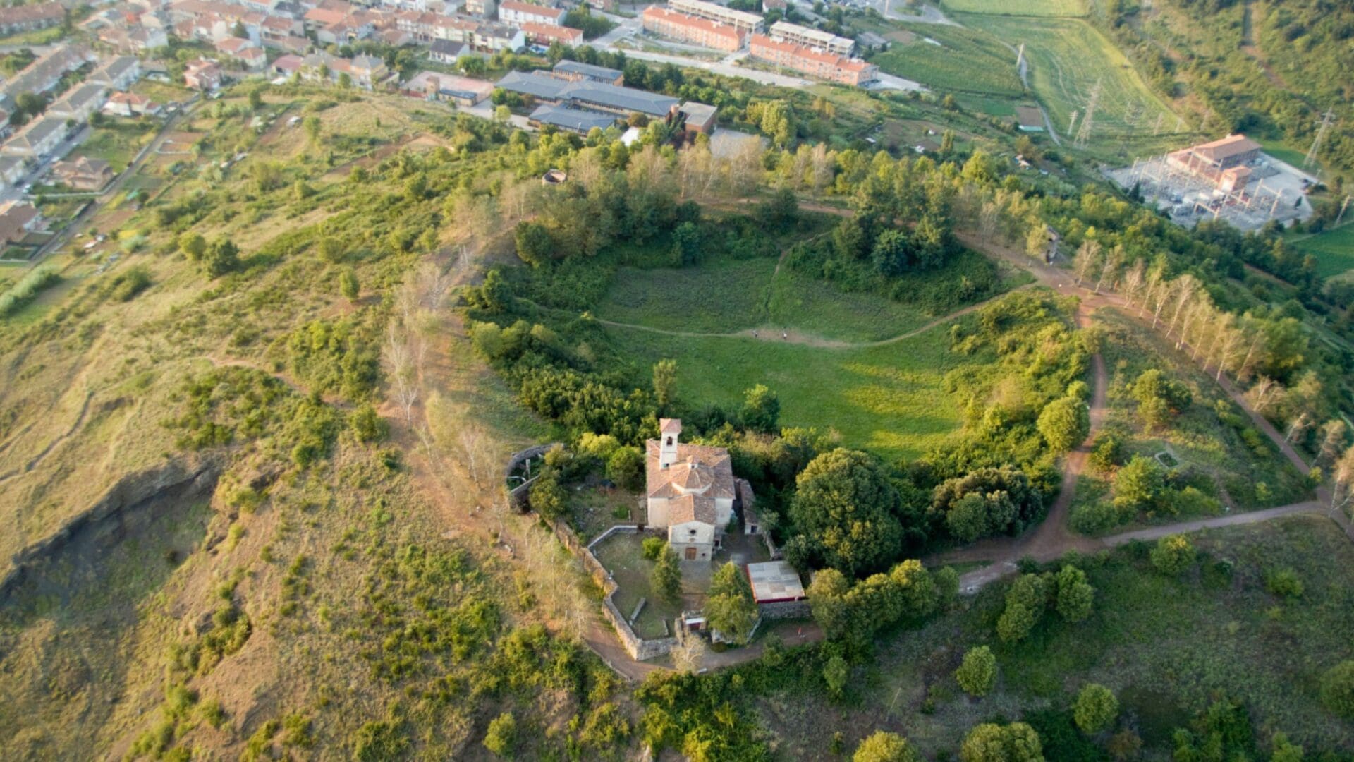 A volcano in the middle of Olot
