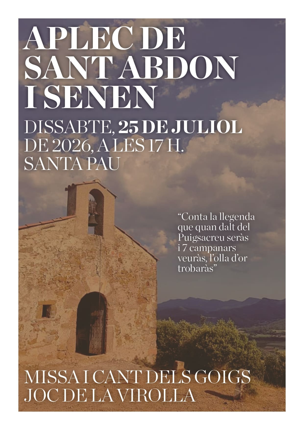 Aplec de Sant Abdó i Sant Senén 2026