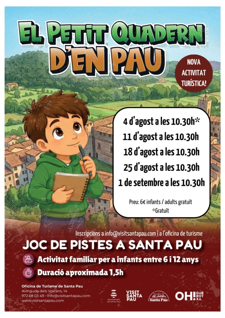 Joc de pistes «El petit quadern d’en Pau»